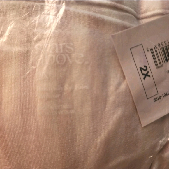 Womens STARS ABOVE MODAL 2 Piece Pink & White Striped Pajama Outfit Set - Picture 4 of 6